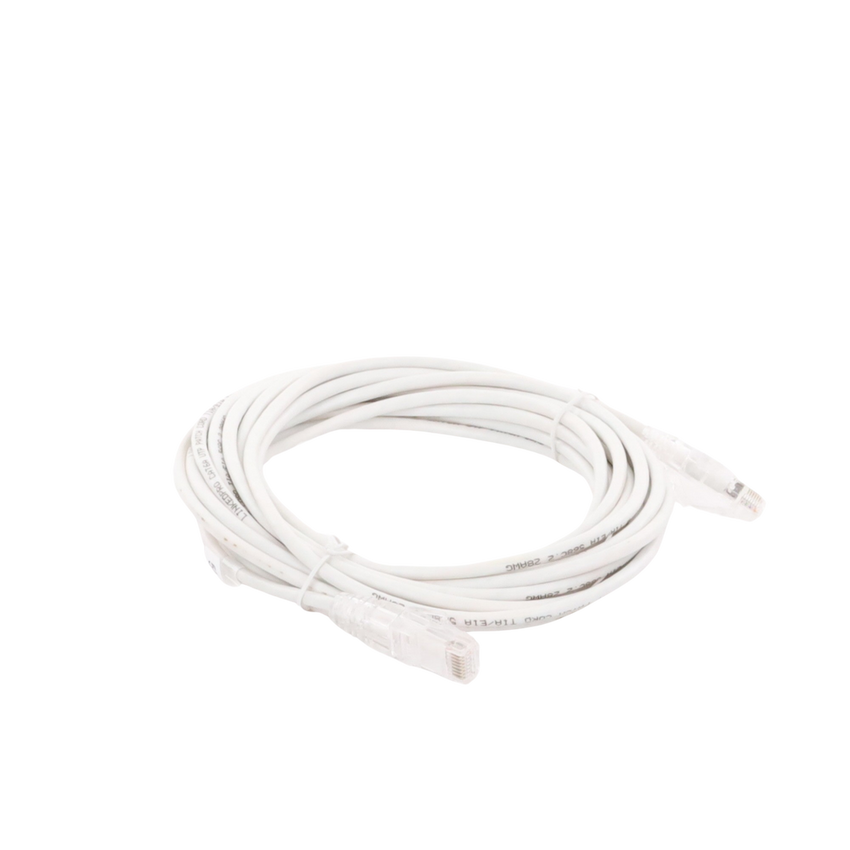 Cable de Parcheo Slim UTP Cat6A - 5 Metros (16.40 Pies) Blanco, Diámetro Reducido (28 AWG)