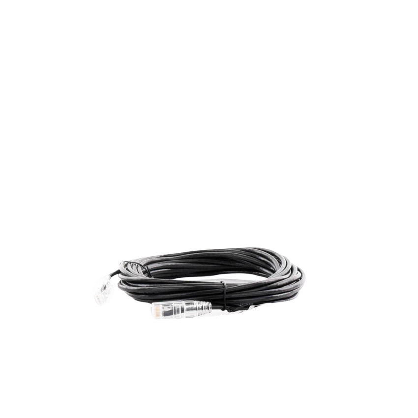 Cable de Parcheo Slim UTP Cat6A - 7 Metros (22.97 Pies) Negro, Diámetro Reducido (28 AWG)