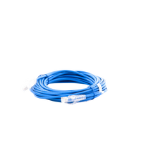 Cable de Parcheo Slim UTP Cat6A - 7 Metros (22.97 Pies) Azul, Diámetro Reducido (28 AWG)