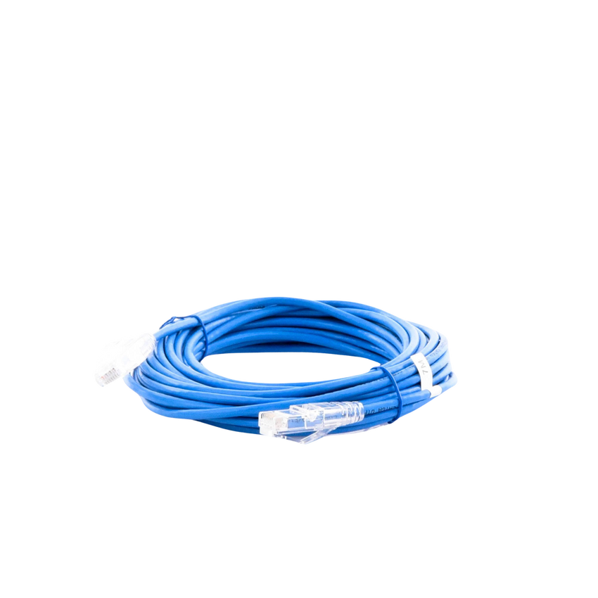 Cable de Parcheo Slim UTP Cat6A - 7 Metros (22.97 Pies) Azul, Diámetro Reducido (28 AWG)