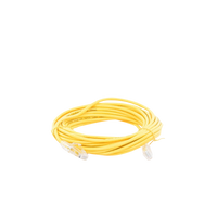Cable de Parcheo Slim UTP Cat6A - 7 Metros (22.97 Pies) Amarillo, Diámetro Reducido (28 AWG)