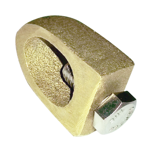 Conector Varilla-Cable / Bronce 100% / Tornillo Acero Inox / Varilla 5/8-3/4 in / Cable 4-1/0 AWG