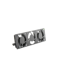 Kit de 2 Ventiladores 110 Vca (12 x 12 cm) con Clavija para Gabinete de Piso