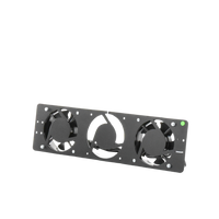 Kit de 2 Ventiladores 110 Vca (12 x 12 cm) con Clavija para Gabinete de Piso