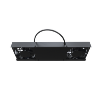 Kit de 2 Ventiladores (12 x 12 cm) con 3 Tomas de Corriente 110 Vca/50 Hz con Clavija