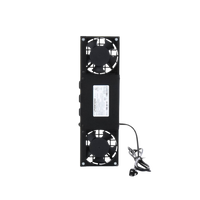 Kit de 2 Ventiladores (12 x 12 cm) con 3 Tomas de Corriente 110 Vca/50 Hz con Clavija