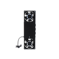 Kit de 2 Ventiladores (12 x 12 cm) con 3 Tomas de Corriente 110 Vca/50 Hz con Clavija