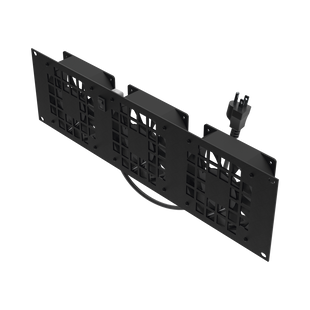 Kit de 3 Ventilador 110 Vca (12 x 12 cm) con Clavija 5-15P. Para instalación en Postes Rack