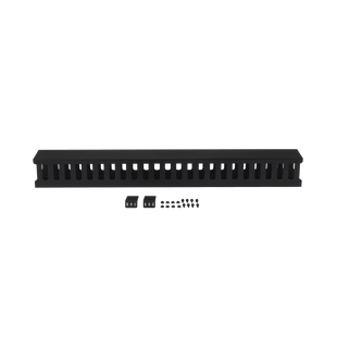 Organizador de Cable Vertical de 24 Unidades Rack Sencillo, Compatible con Racks Serie EIRL y EIQR