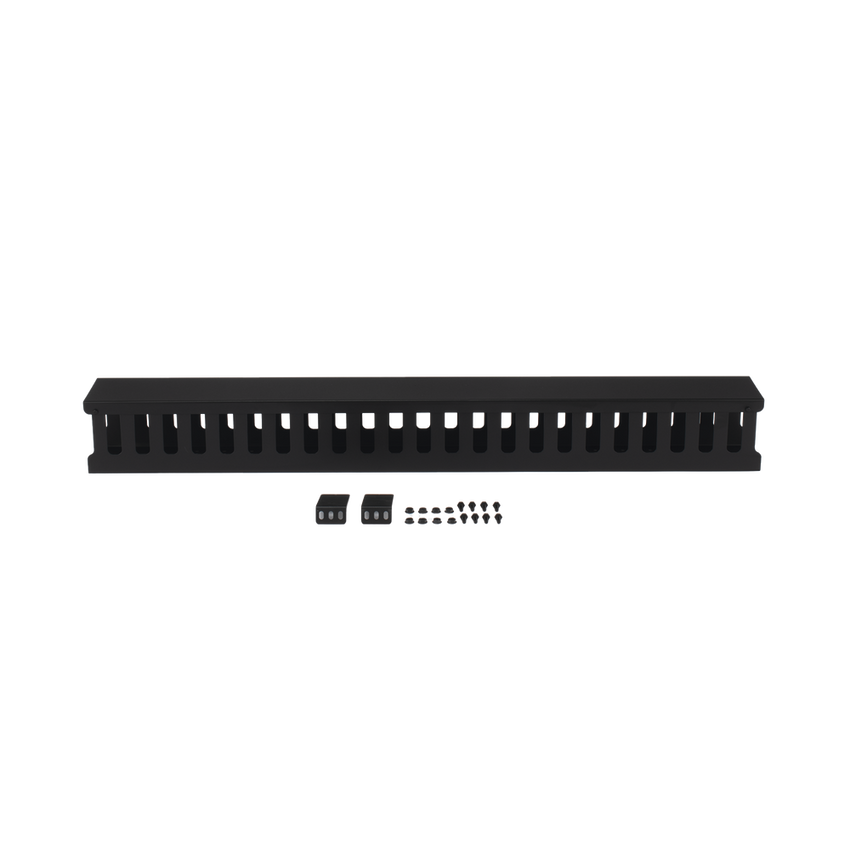 Organizador de Cable Vertical de 24 Unidades Rack Sencillo, Compatible con Racks Serie EIRL y EIQR