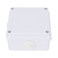 Caja de Conexiones Impermeable IP65, 7 Entradas, Dimensiones 100 x 100 x 70 mm, para Instalaciones Industriales, Comerciales y Residenciales, Incluye Tornillería para su Instalación