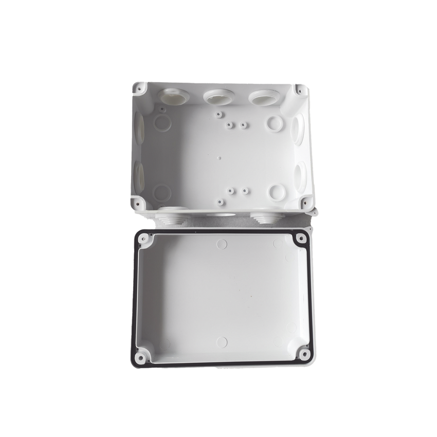 Caja de Conexiones Impermeable IP65, 10 Entradas, Dimensiones 150 x 110 x 70 mm, para Instalaciones Industriales, Comerciales y Residenciales, Incluye Tornillería para su Instalación
