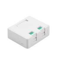 Caja de Pared con 2 Puertos Keystone, No Incluye Jacks