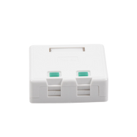Caja de Pared con 2 Puertos Keystone, No Incluye Jacks