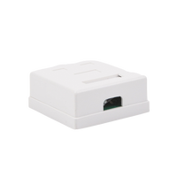 Caja de Pared con Jack UTP Cat5e y Jack RJ11 Telefónico