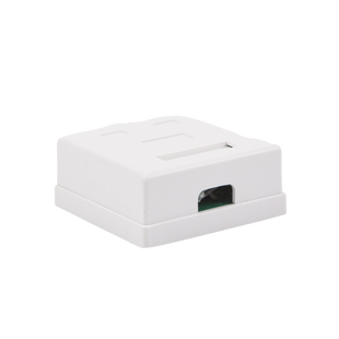 Caja de Pared con Jack UTP Cat5e y Jack RJ11 Telefónico