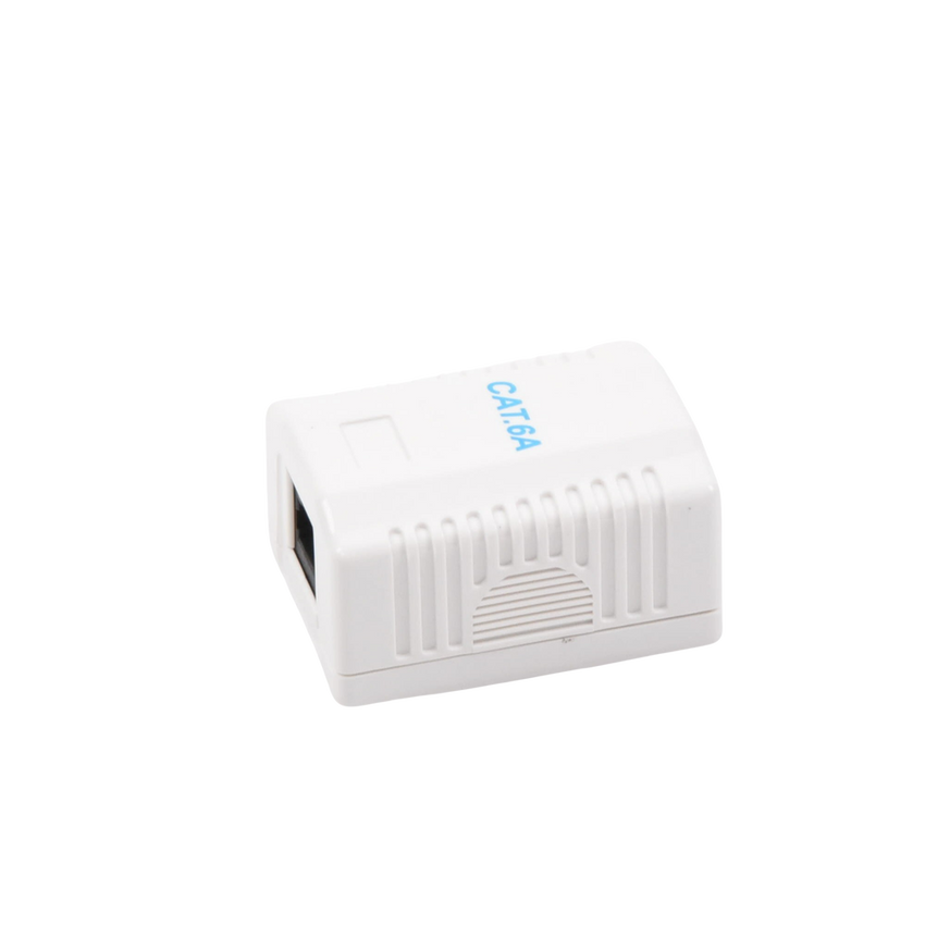 Caja de Pared con 1 Puerto, Incluye 1 Jack UTP Cat6A