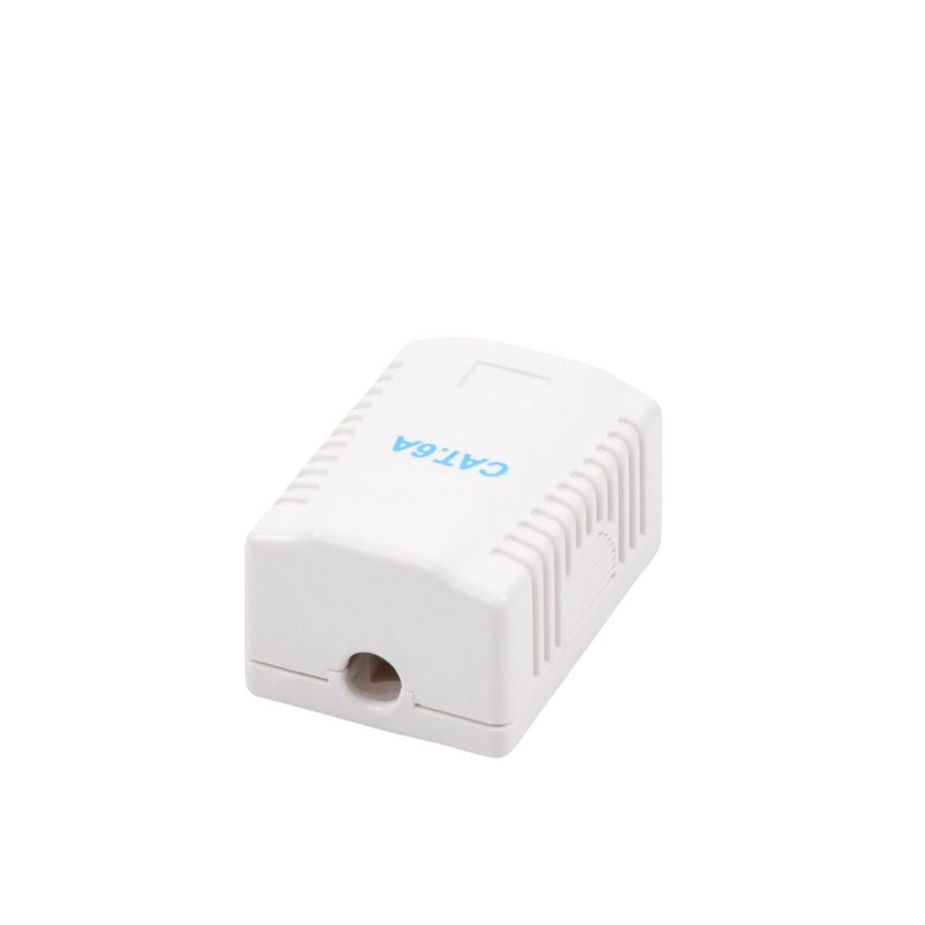 Caja de Pared con 1 Puerto, Incluye 1 Jack UTP Cat6A