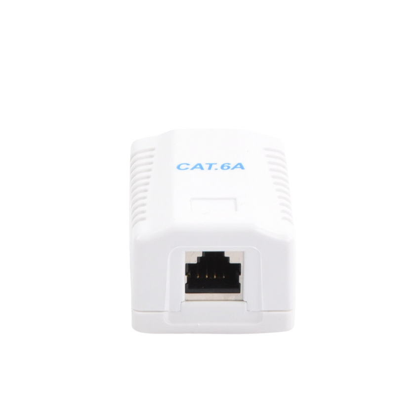 Caja de Pared con 1 Puerto, Incluye 1 Jack STP Cat6A