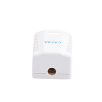 Caja de Pared con 1 Puerto, Incluye 1 Jack STP Cat6A