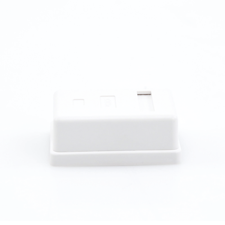 Caja de Pared con 1 Puerto Keystone, Incluye Jack Cat5e