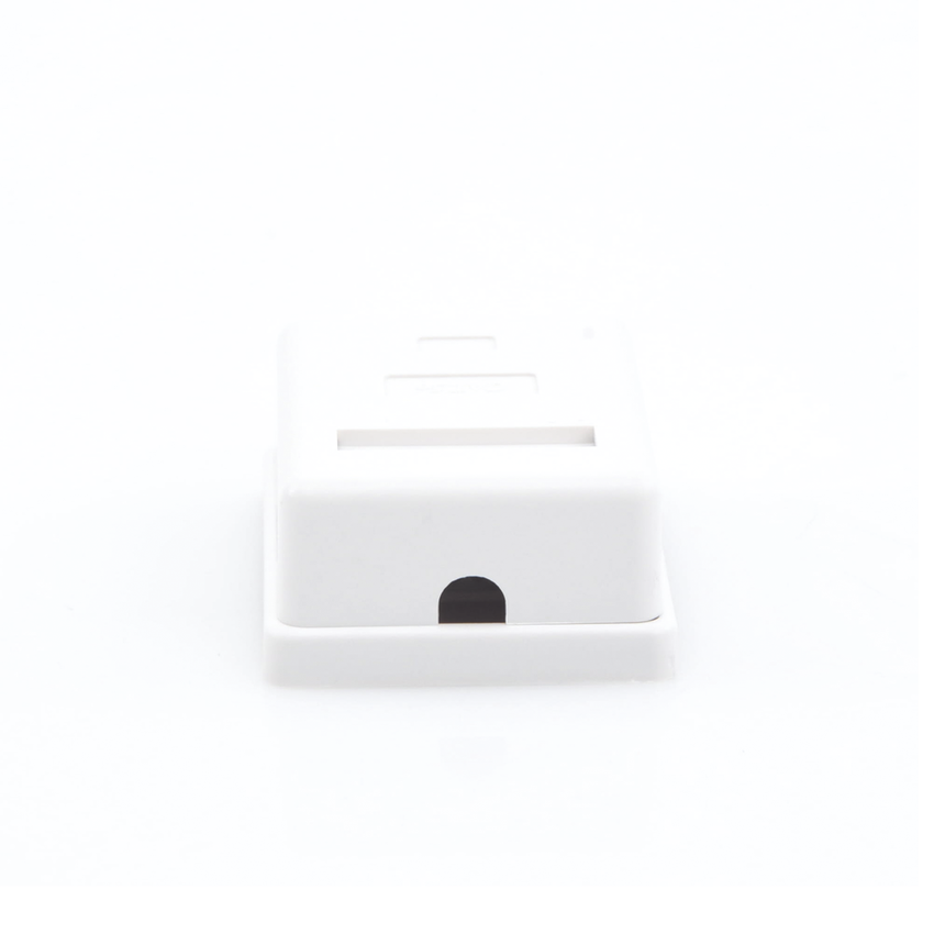 Caja de Pared con 1 Puerto Keystone, Incluye Jack Cat5e