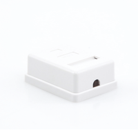 Caja de Pared con 1 Puerto Keystone, Incluye Jack Cat5e