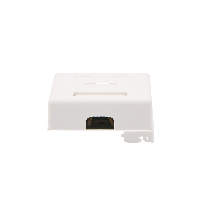 Caja de Pared con 2 Puertos, Incluye 2 Jacks UTP Cat5e Keystone
