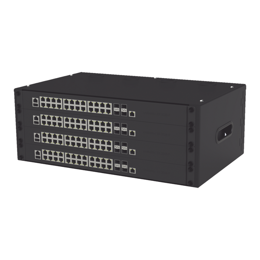 Gabinete para Montaje en Pared liviano, 4 Unidades de rack, Profundidad máxima de trabajo 250 mm, Se envía el Gabinete Armado.