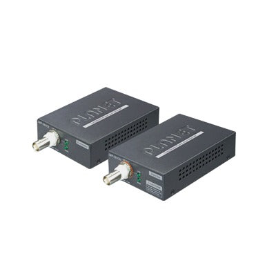 Kit Transmisor y Receptor PoE de Largo Alcance Sobre Coaxial Hasta 1 km