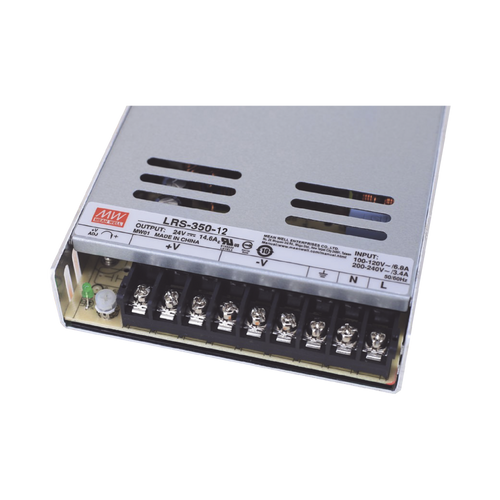 Fuente de Poder Industrial Conmutada 350W de Potencia, 12Vcc, 29A