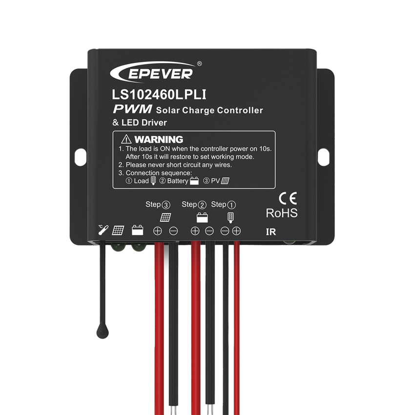Controlador Solar de Carga y Descarga PWM 12/24V 20A