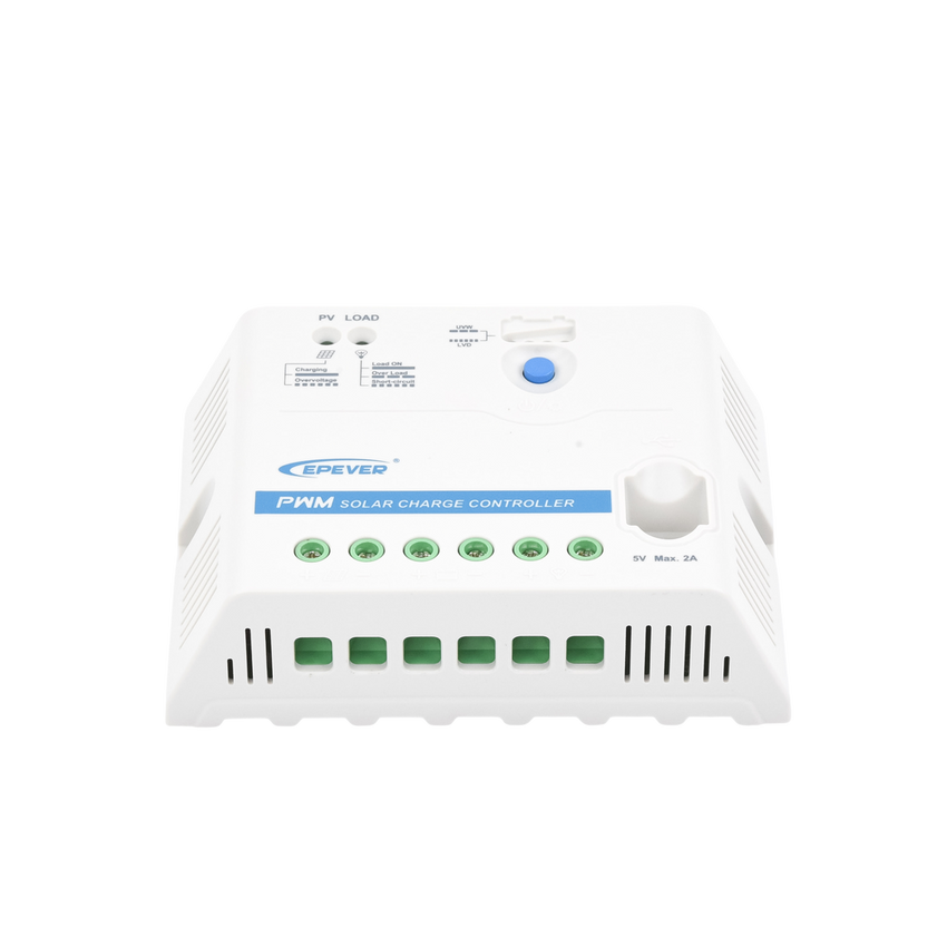 Controlador Solar PWM 12/24 V 30 A, Salida USB