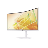 Monitor Curvo 34" Color Blanco / Aspecto 21:9 / Resolucion 3440 x 1440 / Frecuencia 100Hz / Entradas de Video HDMI / DisplayPort / Compatible VESA 100x100 / bocinas integradas