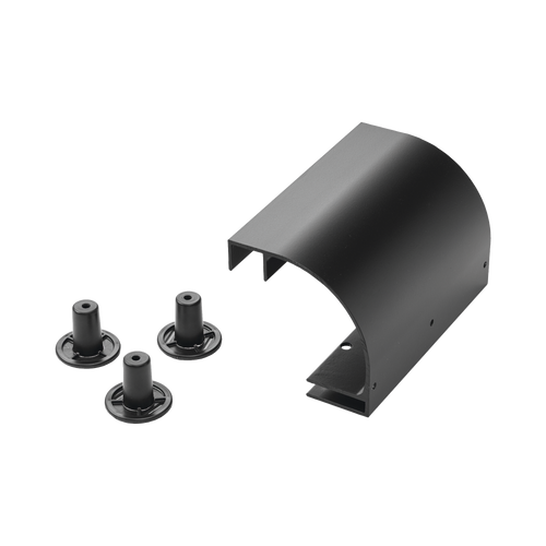 Accesorio de Bajada de Cable, Para Instalación en Escalerilla Hoffman, de Aluminio, Color Negro