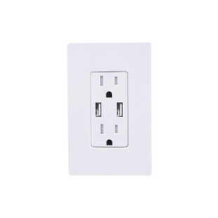 TOMACORRIENTE CON USB DUPLEX 15A