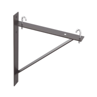 Kit de Soporte Triangular a Pared, Para Escalerillas de 12 y 6 in de Ancho, de Acero, Color Negro