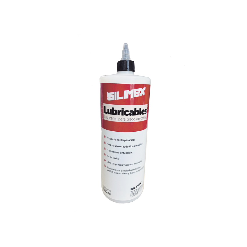 Lubricante Dieléctrico de Alta Eficiencia para Jalado de Cables Sin Daños /  No es Tóxico  y Compatible con Todo Tipo de Cable /  Deslizamiento de Cables Seguro, Sin Fricción y Sin Riesgos / Presentación de 1 Litro