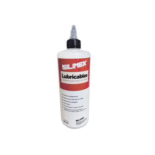 Lubricante Dieléctrico de Alta Eficiencia para Jalado de Cables Sin Daños / No es Tóxico y Compatible con Todo Tipo de Cable / Deslizamiento de Cables Seguro, Sin Fricción y Sin Riesgos / Presentación de 1/2 Litro