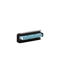 Placa Acopladora LightVerse, 6 Conectores Dúplex LC/UPC, Acepta hasta 12 Fibras Multimodo OM3 y OM4 (No Shuttered)