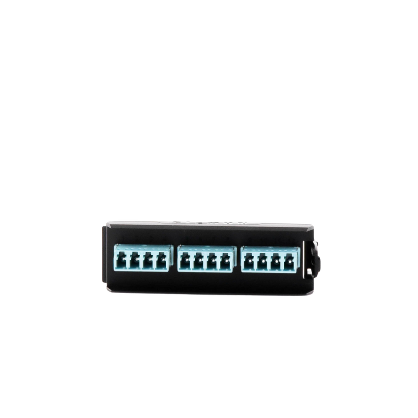 Placa Acopladora LightVerse, 6 Conectores Dúplex LC/UPC, Acepta hasta 12 Fibras Multimodo OM3 y OM4 (No Shuttered)