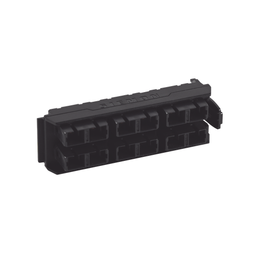 Placa Acopladora LightVerse, 6 Conectores Dúplex SC, Acepta hasta 12 hilos de fibra Monomodo o Multimodo (No Shuttered)