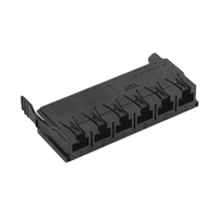 Copper, Adapter Plate, Lightverse Combo, Empty, Shielded, 6 Port, Black