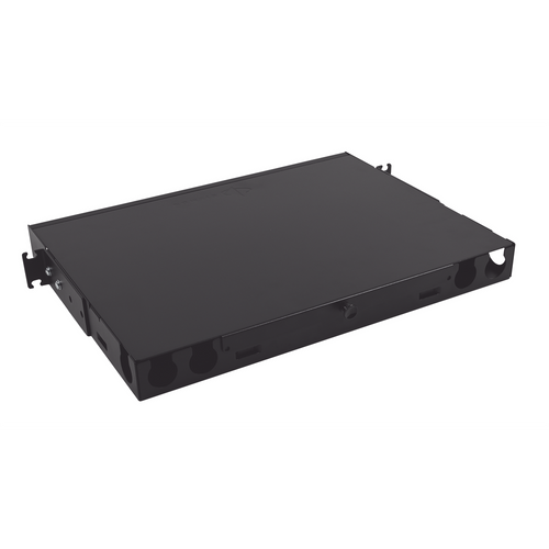 Distribuidor de Fibra Óptica de Alta Densidad LigthVerse *Core* Para Rack de 19 Pulgadas, Acepta 4 Placas Plug and Play, Hasta 96 Fibras, 1 UR