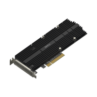 Adaptador SSD M.2 | PCIe 3.0 x8 | NVMe | Compatible con M.2 22110 y 2280 | 2 Ranuras M-Key | Perfil Bajo y Altura Completa | Garantía de 5 Años.