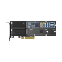 Tarjeta adaptadora SSD M.2 de doble ranura para aceleración de caché