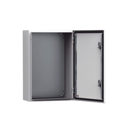 Gabinete de Uso Exterior NEMA 4/12/13; IP66; IK10, 600 x 600 x 400 mm, De Acero, Color Gris Claro