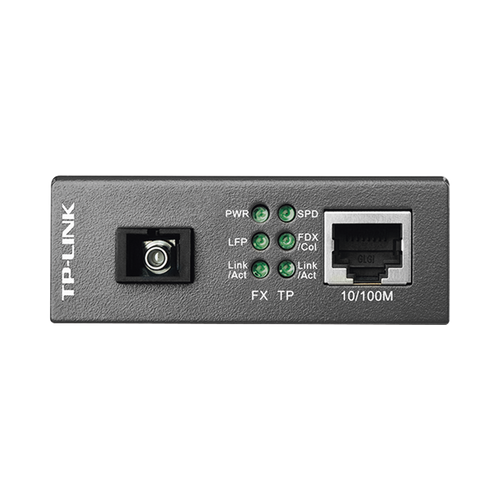 Convertidor Fibra Óptica WDM Monomodo / 1 puerto RJ45 10/100 Mbps / 1 puerto SC/UPC 100 Mbps /  Hasta 20 Km / Para su Funcionamiento Requiere el Modelo MC111CS / Plug and Play