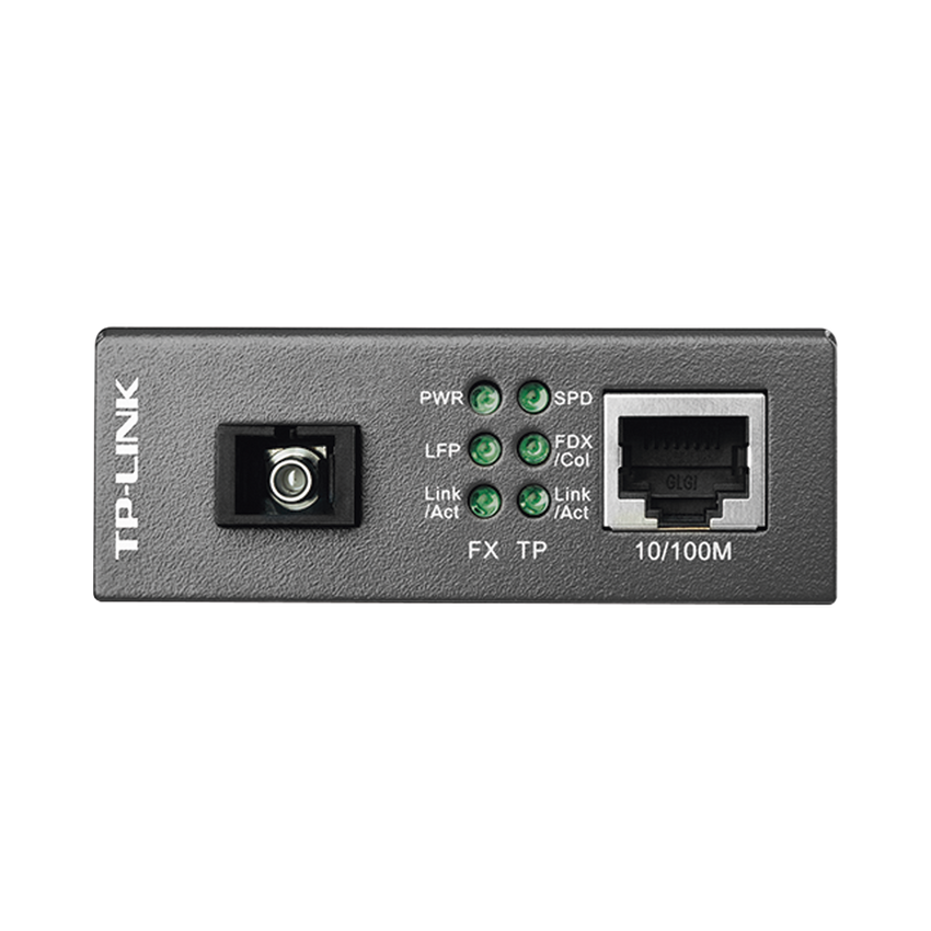 Convertidor Fibra Óptica WDM Monomodo / 1 puerto RJ45 10/100 Mbps / 1 puerto SC/UPC 100 Mbps /  Hasta 20 Km / Para su Funcionamiento Requiere el Modelo MC111CS / Plug and Play