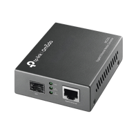 Convertidor Fibra Óptica Monomodo o Multimodo / 1 Puerto SFP 1000 Mbps / 1 Puerto RJ45 10/100/1000 Mbps / Plug and Play